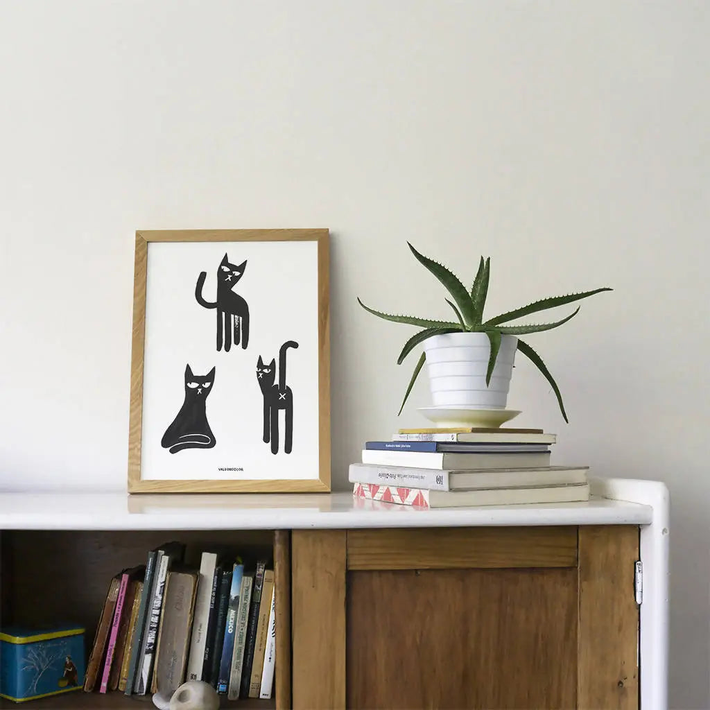 Tres gatos