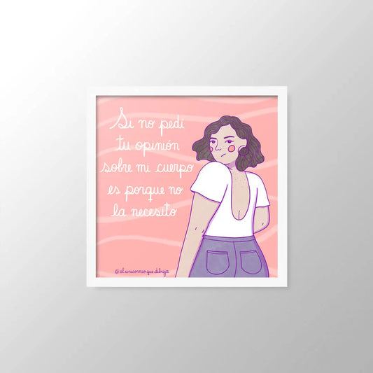 I didn't ask for your opinion