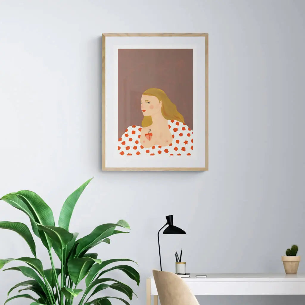 Autorretrato con corazón