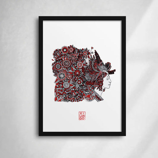 Maya Red Hummingbird