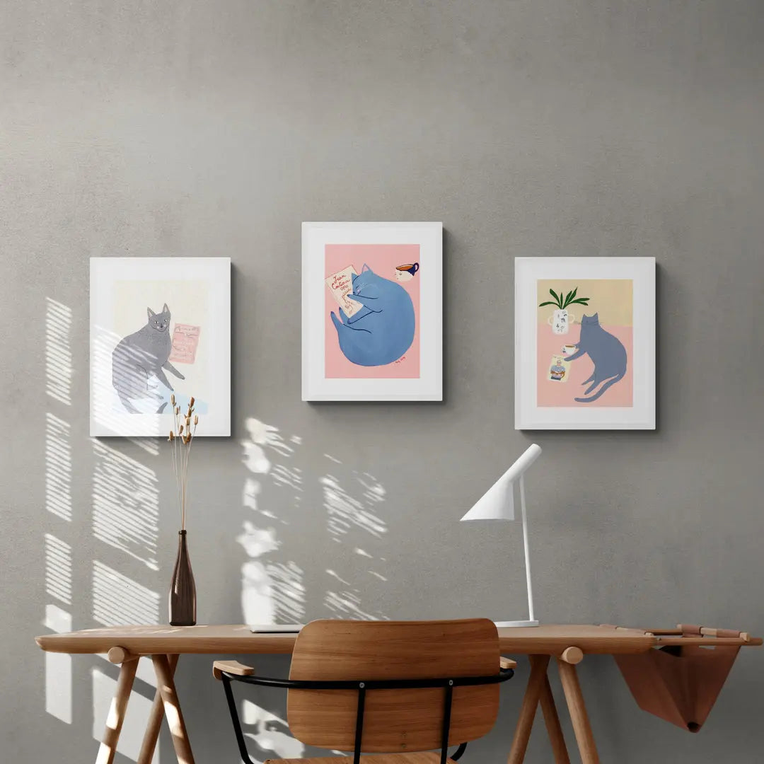 Serie Gatos de Holly Jolley blanco