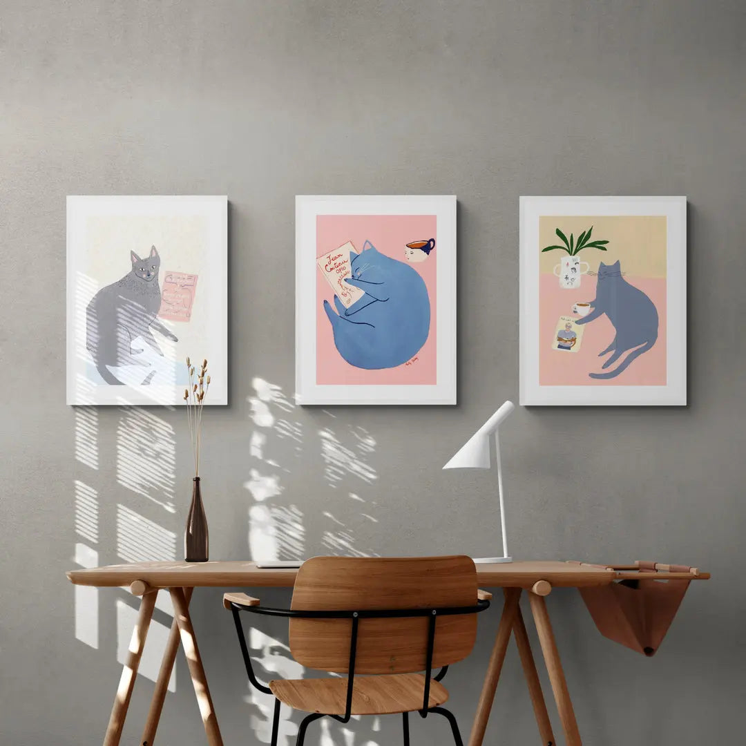 Serie Gatos de Holly Jolley blanco