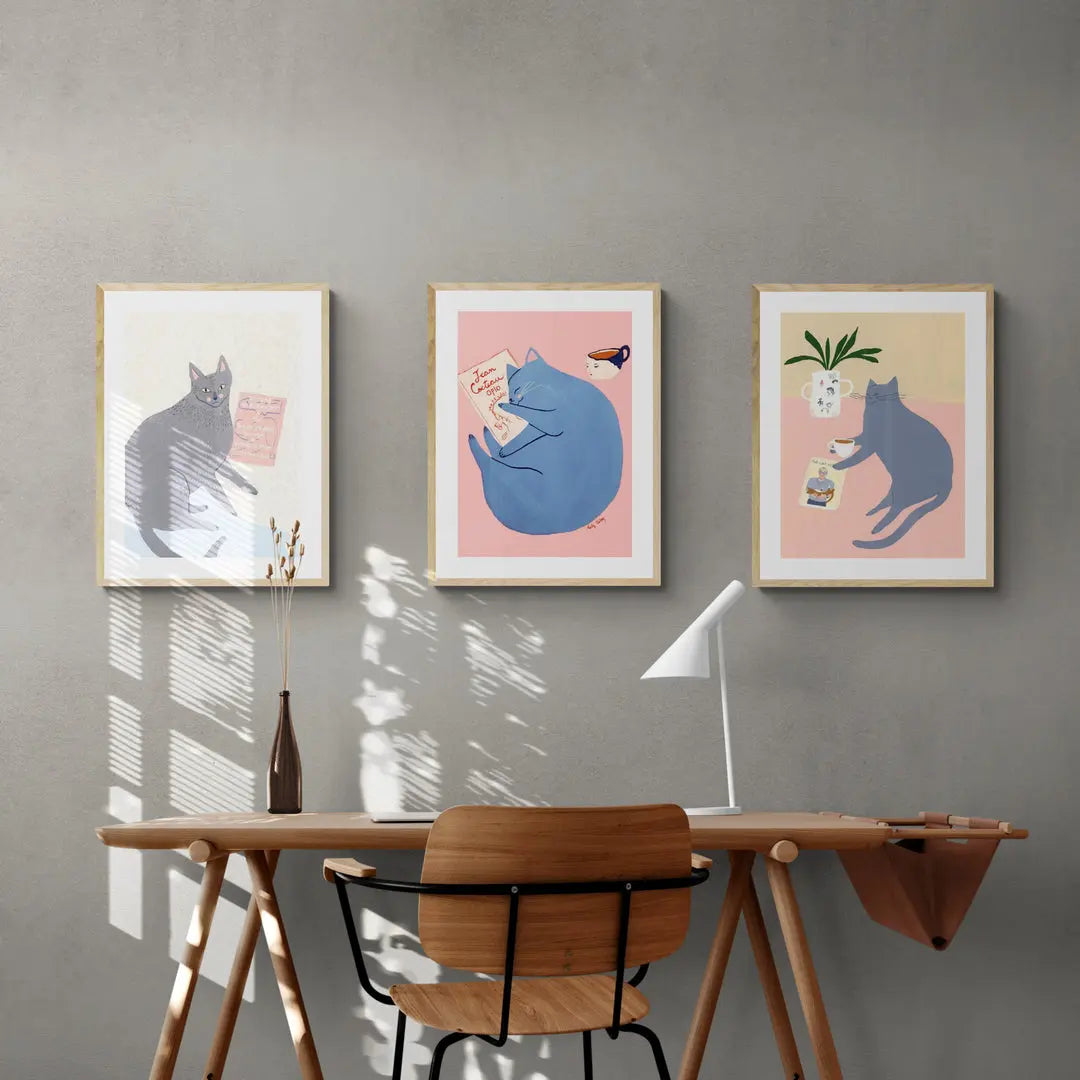 Serie Gatos de Holly Jolley blanco