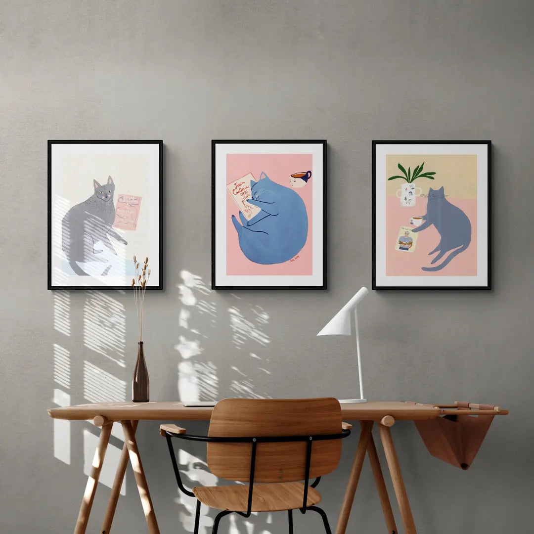 Serie Gatos de Holly Jolley blanco