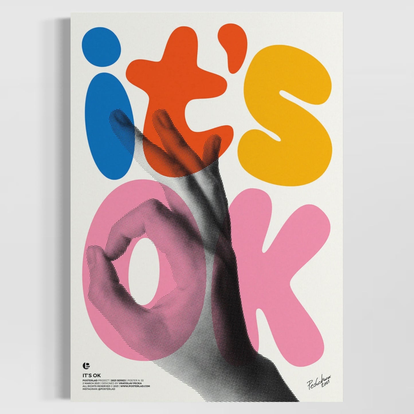 Serie de 3 Canvas: Posterlad Positive