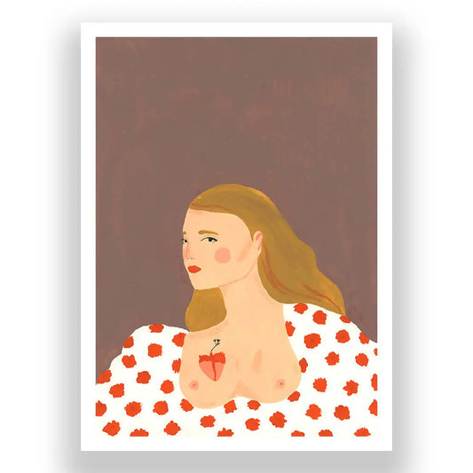 Autorretrato con corazón