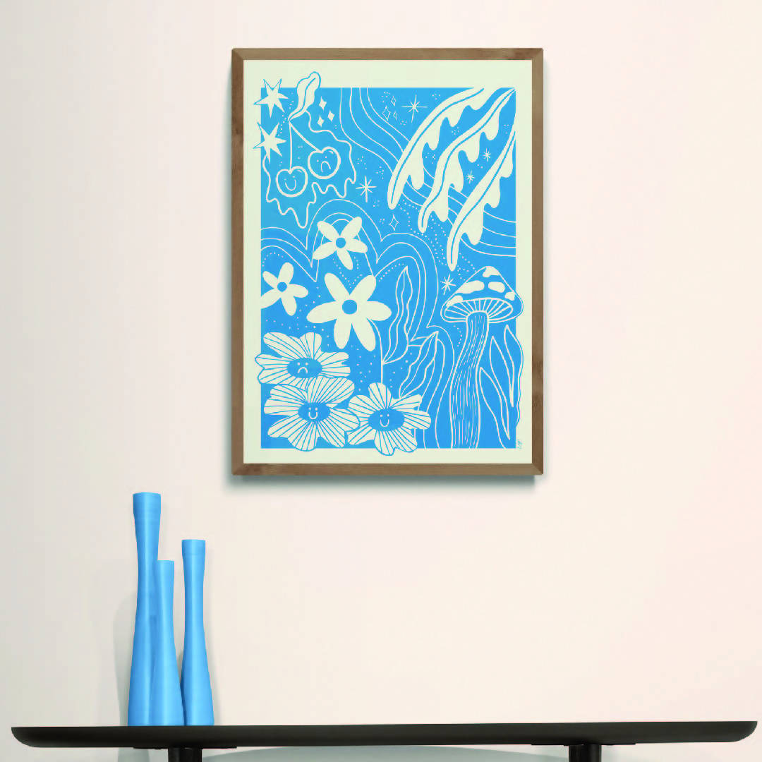 Floral Azul