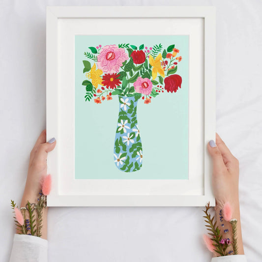 Wildflowers in a jar