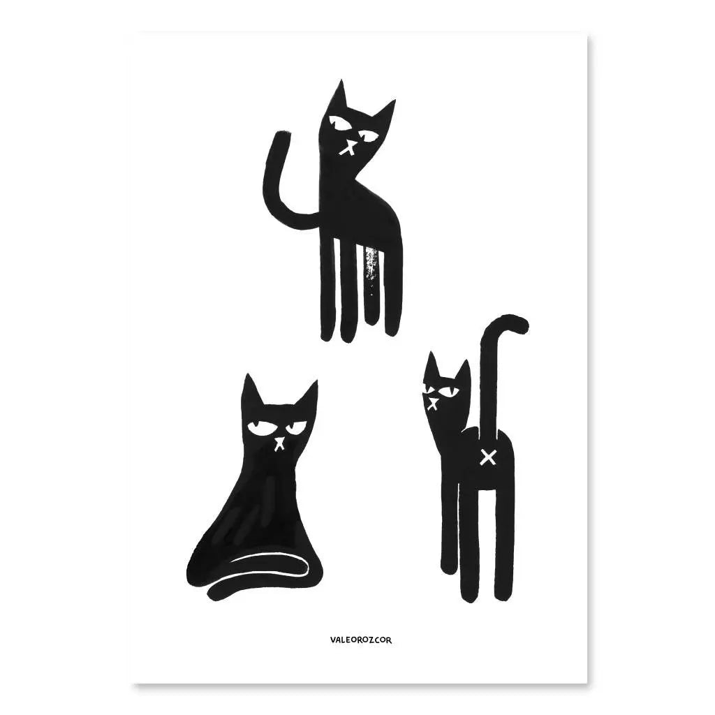 Tres gatos