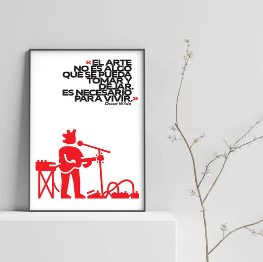 El arte es necesario para vivir - Guitarrista