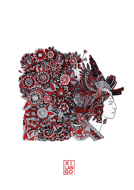 Maya Red Hummingbird