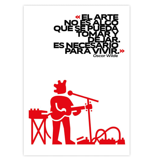 El arte es necesario para vivir - Guitarrista