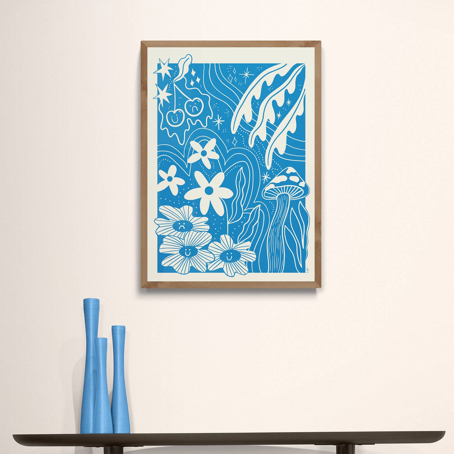 Floral Azul