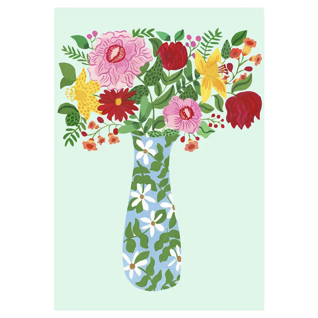 Wildflowers in a jar
