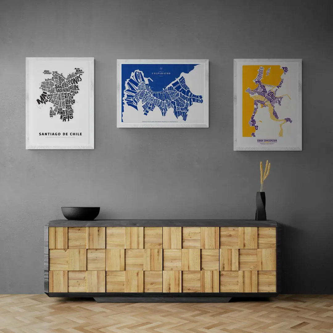 Series 3 paintings, Typographic Territories