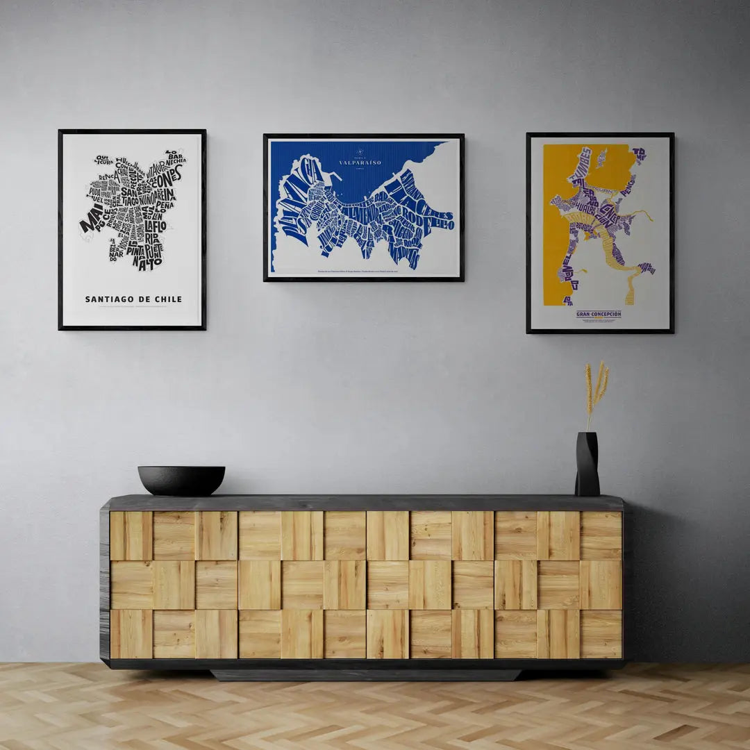 Series 3 paintings, Typographic Territories