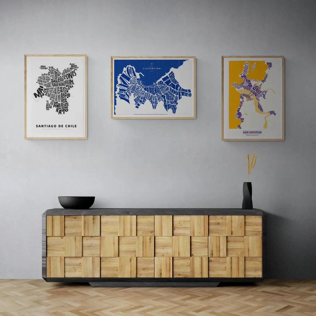 Series 3 paintings, Typographic Territories