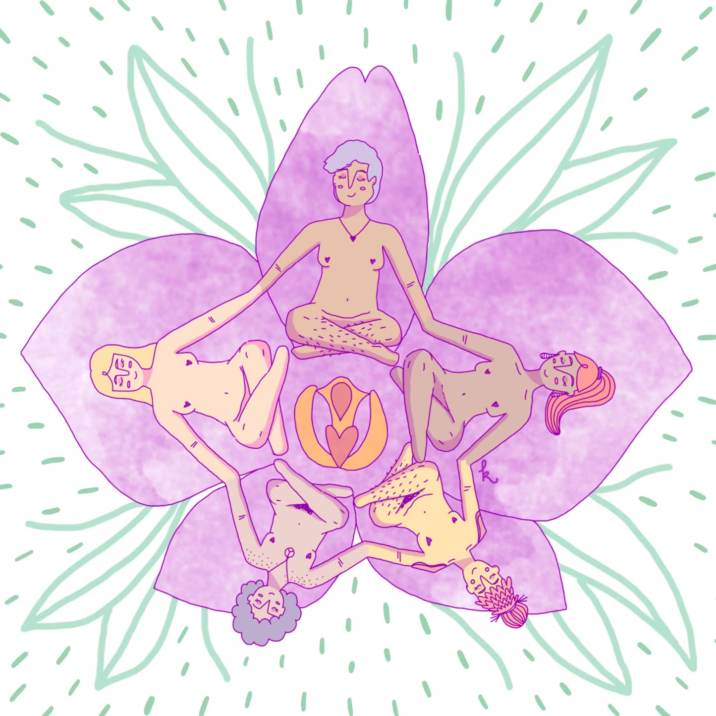 Round in orchid