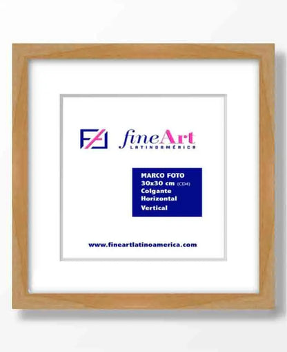 Marco 30 x 30 cm + Paspartú para lámina 20X20