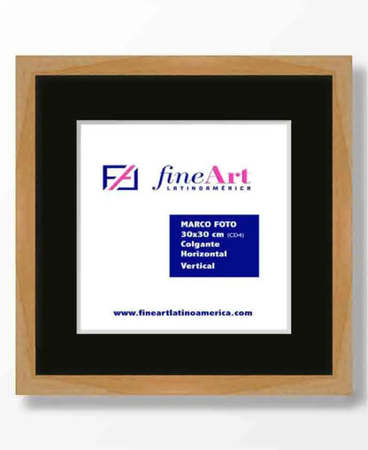 Marco 30 x 30 cm + Paspartú para lámina 20X20