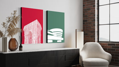 Serie de 2 Canvas: Zaglono´s Trip
