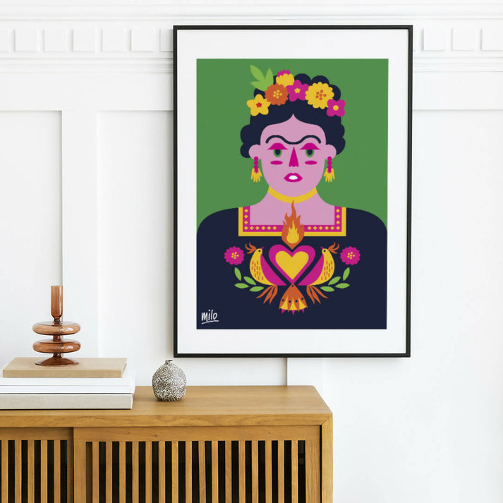 Frida pop character | FineArt Latinoamerica