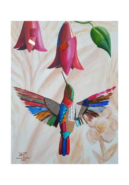 El colibri y el copihue